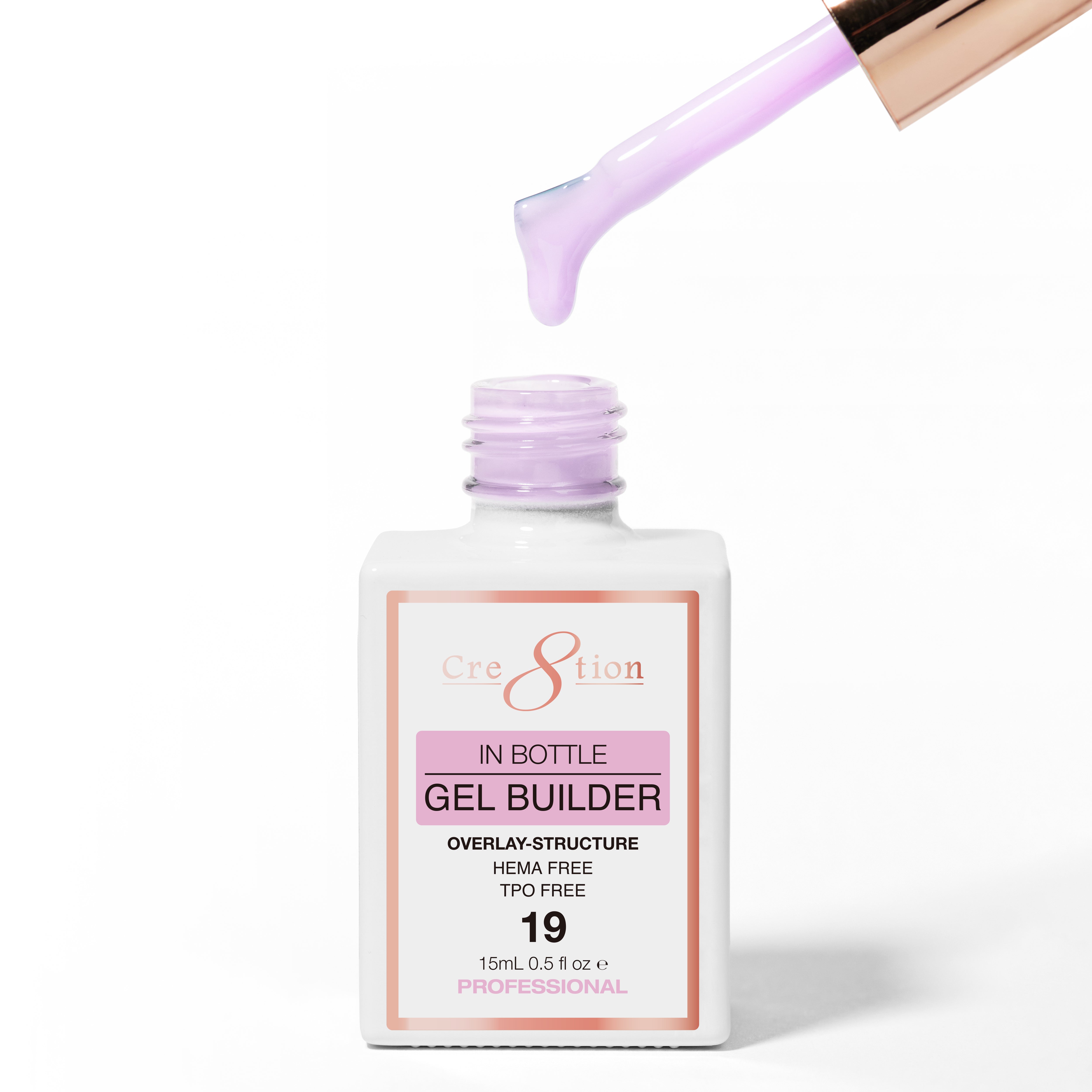 Cre8tion Gel Collection - Overlay/ Brush on Builder 0.5oz 19 Candy Electric Dream