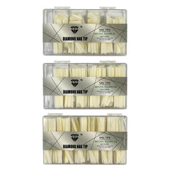HNS DIAMOND NAIL TIP NATURAL SQUARE