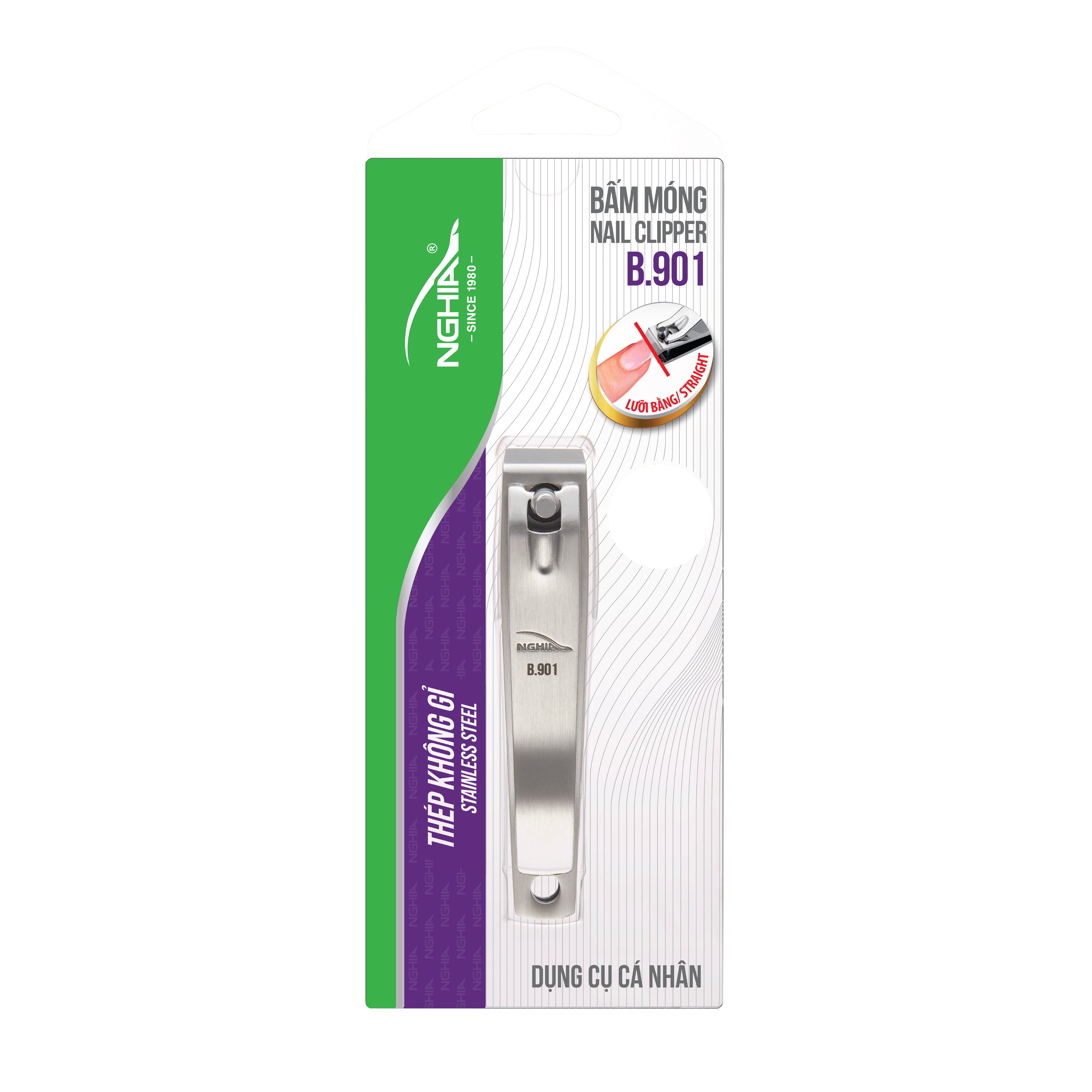 NGHIA Slanted Tweezer - N-409 (Stainless Steel)