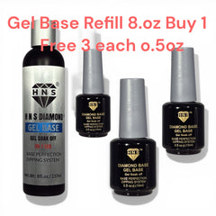HNS DIAMOND GEL BASE BUY 5 EA REFILL 8 oz HOT HOT DEALS ($ 250)