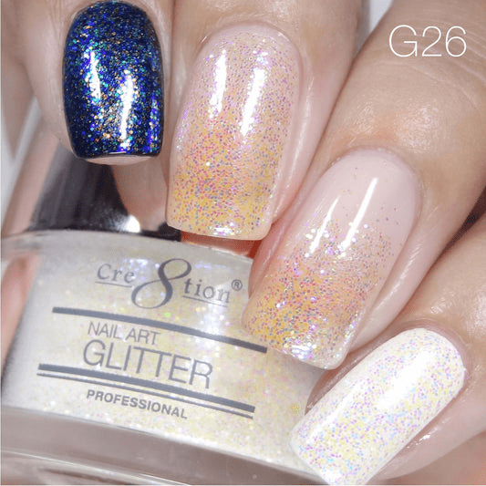 Cre8tion Nail Art Glitter 0.5oz - STARLIGHT Collection